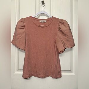 LOFT Women's Blush Puff Sleeve Tee